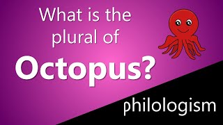 What is the plural of Octopus [upl. by Gaye]