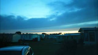 Sunset over Beadnell Bay Caravan Park timelapse [upl. by Marys]