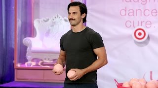 Milo Ventimiglia Strips Down for the Splash Tank [upl. by Nuawed]