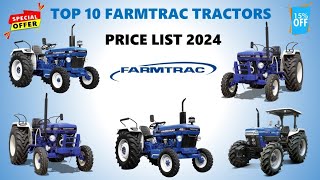 Top 10 Farmtrac tractors in 2024  Farmtrac tractors price list 2024  Farmtrac tractors [upl. by Medora918]