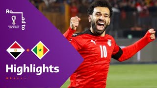 Egypt v Senegal  FIFA World Cup Qatar 2022 Qualifier  Match Highlights [upl. by Gratt998]