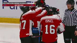 2024 HC U18 Womens National Championship  SemiFinal 2  BC vs Ontario Red [upl. by Naginarb]