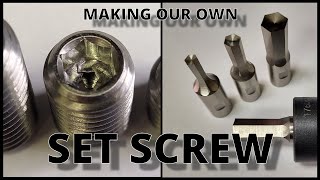 Rotary Broaching Hex on CNC Lathe  Making our own Metric Set Screw 😁 [upl. by September683]