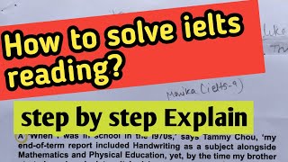 ielts reading tips and tricks  Learn how to solve IELTS reading  ielts reading Tips and Tricks [upl. by Bayer]