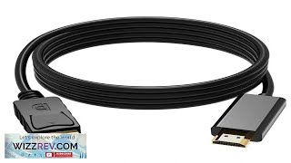 18M DisplayPort to HDMIcompatible Cable 4K2K Converter Cable for Connecting Laptop Review [upl. by Yerocal]