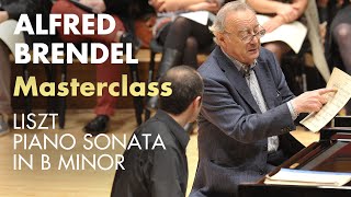 Piano masterclass on Liszt B minor sonata with Alfred Brendel at the Royal College of Music [upl. by Ihp]