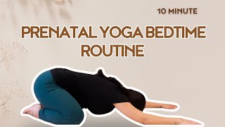 Prenatal Yoga Bedtime Routine for Better Sleep [upl. by Ieppet]