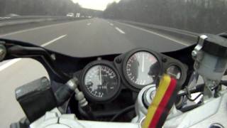 Yamaha FZR 1000 0250 kmh in 1080p [upl. by Ramhaj]