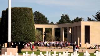 Hymne américain cimetière de colleville sur mer [upl. by Aisyat732]