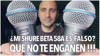 Original VS Falso  SHURE BETA 58A  Español [upl. by Ecienaj]