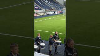 Falkirk Schools Pipe Band at the Falkirk Stadium [upl. by Krug]