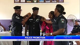 POLICE PROMOTION AIG Zone Five Benin Decorates Newly Promoted Officers [upl. by Helbonna450]