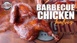 The JUICIEST Way to Smoke Barbecue Chicken… [upl. by Millie]