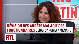 Révision des arrêts maladie des fonctionnaires  Débat Isabelle Saporta  Robert Ménard [upl. by Adall689]