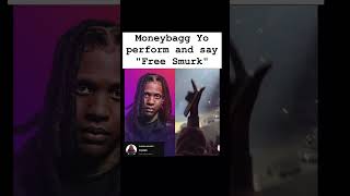 Moneybagg Yo perform and say quotFree Smurkquot lildurk poohshiesty moneybaggyo kingvon freelildurk [upl. by Macur]