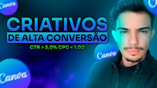 COMO FAZER CRIATIVOS QUE CONVERTEM PELO CANVA [upl. by Jaela]