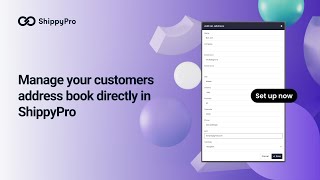 Manage your customers address book directly in ShippyPro [upl. by Macfadyn]