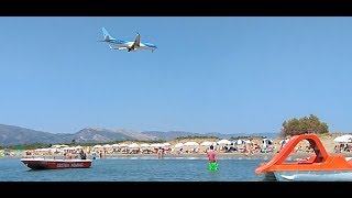 Planes landing over Kalamaki beach Zakynthos 2017 [upl. by Mueller228]