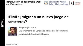 HTML ¿migrar a un nuevo juego de caracteres [upl. by Wohlert]