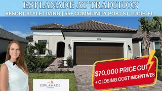 NEW MoveIn Ready Home with HUGE SAVINGS Esplanade at Tradition Port St Lucie  Moving to Florida [upl. by Shaylynn]