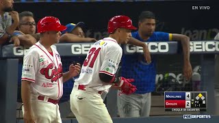 💥 BATAZO REMOLCADOR Ismael Salgado  Navegantes Magallanes 43 Criollos Caguas  Choque de Gigantes [upl. by Sukhum]