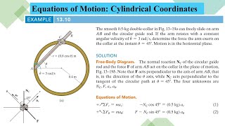 Sample Problem 1310  Kinetics of Particle  Chapter 13 Hibbeler Dynamics 14th  Engineers Academy [upl. by Waldron]