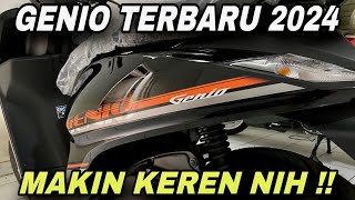 HONDA GENIO TERBARU 2024 CBS BLACK ORANGE 🔥🔥 [upl. by Liauqram]