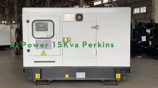 12kw 15 Kva Perkins Diesel Generator Set Soundproof 3 Phases [upl. by Yob]