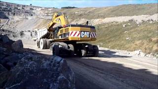 SLEIPNER E90  CAT390D LME  CAT775F UK Lafargewmv [upl. by Eloccin]