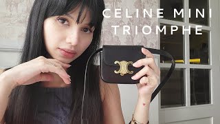 Celine Mini Triomphe  Review  What Fits [upl. by Seabury]