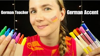 ASMR German Tutor with Thick Accent Teaches You German 🇩🇪 [upl. by Ardnuahs]