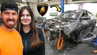 REBUILDING A WRECKED LAMBORGHINI URUS FOR MY GIRLFRIEND [upl. by Pish]