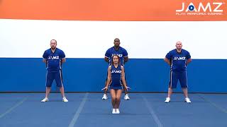 YCADA Cheer  Glossary  Toe Touch Basket Toss [upl. by Notnilc]