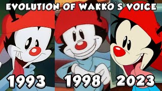 Evolution of Wakkos Voice in Animaniacs 19932023 [upl. by Kikelia]