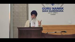 Jathedar Ajaib Singh Bagri Guru Nanak Sikh Gurdwara Surrey 19 May 2024 [upl. by Nuaj]