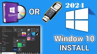 How to Install Windows 10 from USB ⚡ Windows 10 Installation Step by Step 2024 [upl. by Weinert]