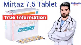 Mirtaz 75 tablet  Mirtazapine 75 mg 75 mg 30 mg tablets  Review Mirtaz 75 tablet uses hindi [upl. by Livia]