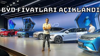 BYD Türkiye Fiyatları Açıklandı  quotModellerin Fiyatları Beklentileri Karşılamadıquot [upl. by Sahc]