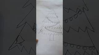 Tree 🎄 Christmas tree 🎄 pencil drawing  How to draw Christmas treel drawingchirstmasaashiview [upl. by Collins554]