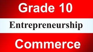 Grade 10  Entrepreneurship [upl. by Cheri]