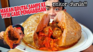 CUMA 5 MENIT MAKAN BAKSO LAVA SEBESAR KEPALA PALING BRUTAL DIDUNIA  cimoryspicychallenge [upl. by Dnalram]