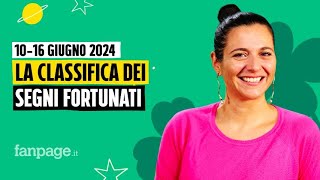 Oroscopo la classifica dei segni più fortunati della settimana dal 10 al 16 giugno 2024 [upl. by Airdnna]