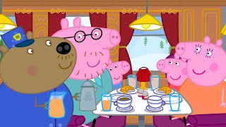 Breakfast On The Very Long Train Journey 🍳  Peppa Pig Official Full Episodes [upl. by Crowe]