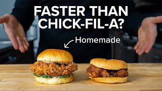 Can I make ChickfilAs Original Chicken Sandwich FASTER than ordering one [upl. by Neik]