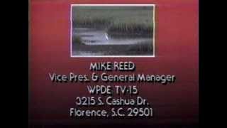 WPDE TV 15 Florence SC  Sign Off and Sign On recorded 8 March 1993 [upl. by Ahsinev]