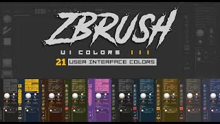 ZBrush UI Colors III  User Interface colors [upl. by Aiset]