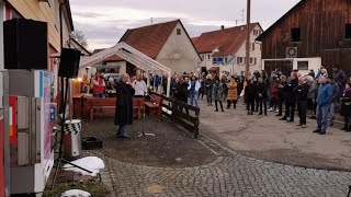 Dr Heinrich Fiechtner spricht vor dem Rössle in Steinheim am Albuch [upl. by Palila]