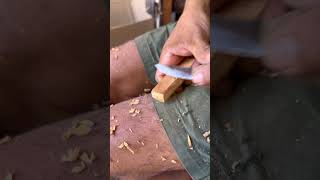 asmr wood carving asmrsounds woodcarving sculpture [upl. by Arvind]