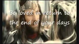 Aragorn´s Sleepsong letra [upl. by Aimehs]