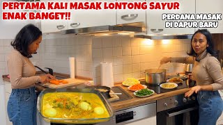 PERTAMA KALINYA MASAK DI DAPUR APPARTEMENT  LONTONG SAYUR [upl. by Alyos]